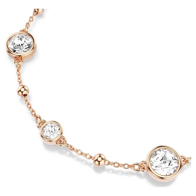 Imber Bracelet Round Cut, White, Rose Gold-Tone Plated Imber Bracelet Round Cut, White, Rose Gold-Tone Plated