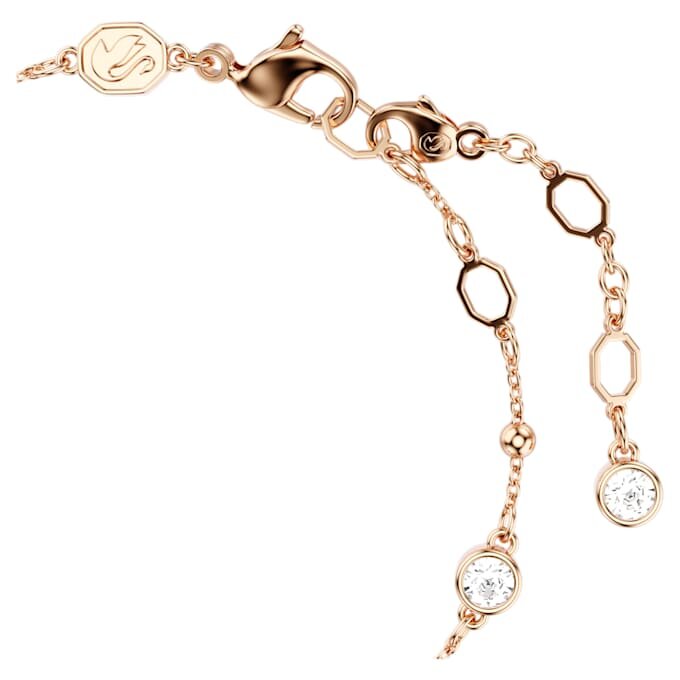 Imber Bracelet Round Cut, White, Rose Gold-Tone Plated Imber Bracelet Round Cut, White, Rose Gold-Tone Plated
