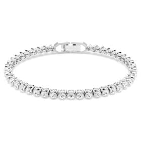 Imber Emily Tennis Bracelet Round Cut, White, Rhodium Plated Imber Emily Tennis Bracelet Round Cut, White, Rhodium Plated
