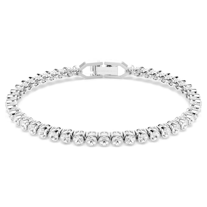 Imber Emily Tennis Bracelet Round Cut, White, Rhodium Plated Imber Emily Tennis Bracelet Round Cut, White, Rhodium Plated