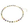 Imber Necklace Mixed Cuts, Multicolored, Gold-Tone Plated Imber Necklace Mixed Cuts, Multicolored, Gold-Tone Plated