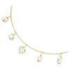 Imber Necklace Mixed Cuts, White, Gold-Tone Plated Imber Necklace Mixed Cuts, White, Gold-Tone Plated