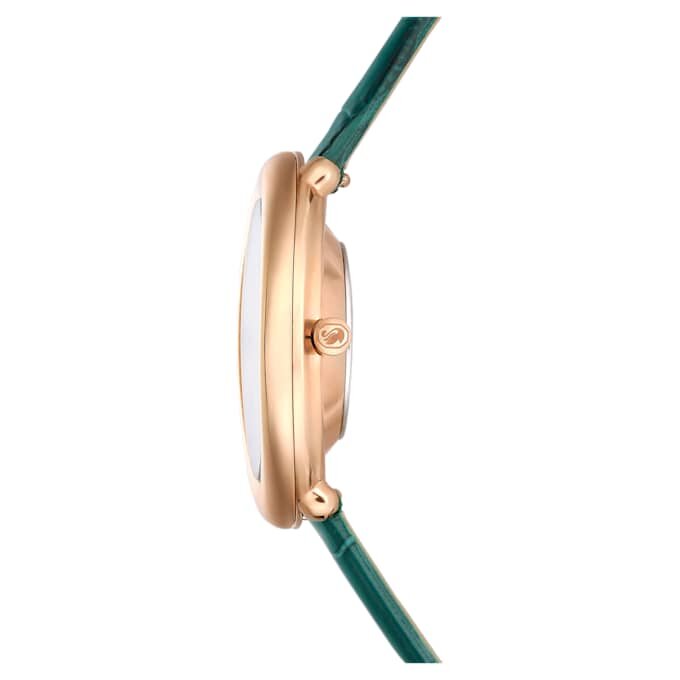 Imber Oval Watch Swiss Made, Leather Strap, Green, Rose Gold-Tone Finish Imber Oval Watch Swiss Made, Leather Strap, Green, Rose Gold-Tone Finish