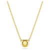 Imber Pendant Round Cut, White, Gold-Tone Plated Imber Pendant Round Cut, White, Gold-Tone Plated