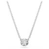 Imber Pendant Round Cut, White, Rhodium Plated Imber Pendant Round Cut, White, Rhodium Plated