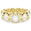 Imber Ring Mixed Round Cuts, White, Gold-Tone Plated