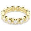 Imber Ring Round Cut, White, Gold-Tone Plated