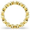 Imber Ring Round Cut, White, Gold-Tone Plated