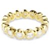 Imber Ring Round Cut, White, Gold-Tone Plated