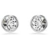 Imber Stud Earrings Round Cut, White, Rhodium Plated Imber Stud Earrings Round Cut, White, Rhodium Plated