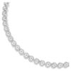 Imber Tennis Necklace Round Cut, White, Rhodium Plated