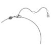 Insigne Pendant Cross, Gray, Ruthenium Plated Insigne Pendant Cross, Gray, Ruthenium Plated