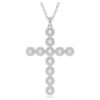 Insigne Pendant Mixed Cuts, Cross, White, Rhodium Plated Insigne Pendant Mixed Cuts, Cross, White, Rhodium Plated
