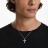 Insigne Pendant Round Cut, Cross, White, Rhodium Plated Insigne Pendant Round Cut, Cross, White, Rhodium Plated