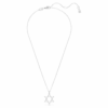 Insigne Pendant Round Cut, Star, White, Rhodium Plated Insigne Pendant Round Cut, Star, White, Rhodium Plated