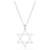 Insigne Pendant Round Cut, Star, White, Rhodium Plated Insigne Pendant Round Cut, Star, White, Rhodium Plated