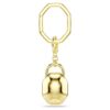 Key Ring Oval Cut, White, Gold-Tone Plated