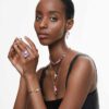Lucent Cocktail Ring Octagon Cut, Pink