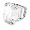 Lucent Cocktail Ring Octagon Cut, White