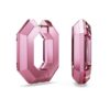 Lucent Hoop Earrings Octagon Shape, Small, Pink Lucent Hoop Earrings Octagon Shape, Small, Pink