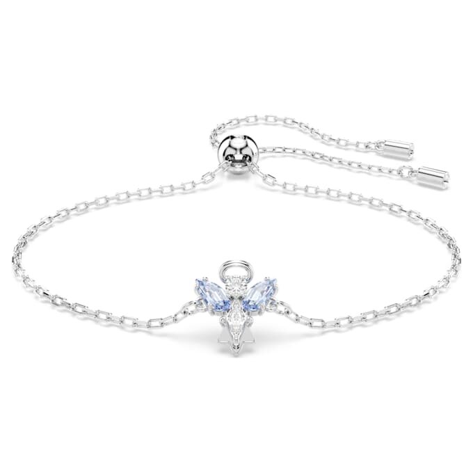 Magic Bracelet Angel, Blue, Rhodium Plated Magic Bracelet Angel, Blue, Rhodium Plated