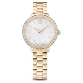 Matrix 3-Link Watch Swiss Made, Metal Bracelet, Gold Tone, Champagne Gold-Tone Finish