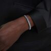 Matrix Bangle Baguette Cut, Octagon Shape, Gray, Ruthenium Plated Matrix Bangle Baguette Cut, Octagon Shape, Gray, Ruthenium Plated