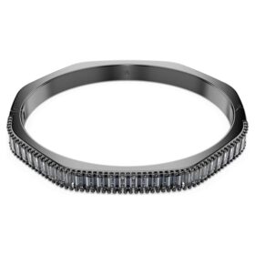Matrix Bangle Baguette Cut, Octagon Shape, Gray, Ruthenium Plated Matrix Bangle Baguette Cut, Octagon Shape, Gray, Ruthenium Plated