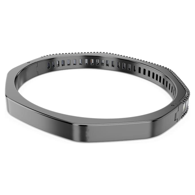 Matrix Bangle Baguette Cut, Octagon Shape, Gray, Ruthenium Plated Matrix Bangle Baguette Cut, Octagon Shape, Gray, Ruthenium Plated