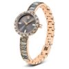 Matrix Bangle Watch Swiss Made, Crystal Bracelet, Gray, Rose Gold-Tone Finish Matrix Bangle Watch Swiss Made, Crystal Bracelet, Gray, Rose Gold-Tone Finish