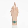 Matrix Bangle Watch Swiss Made, Crystal Bracelet, Green, Champagne Gold-Tone Finish Matrix Bangle Watch Swiss Made, Crystal Bracelet, Green, Champagne Gold-Tone Finish