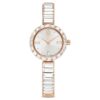Matrix Bangle Watch Swiss Made, Crystal Bracelet, White, Rose Gold-Tone Finish Matrix Bangle Watch Swiss Made, Crystal Bracelet, White, Rose Gold-Tone Finish
