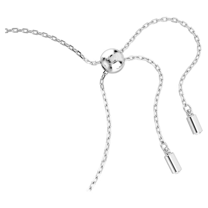 Matrix Bracelet Baguette Cut, Knot, White, Rhodium Plated Matrix Bracelet Baguette Cut, Knot, White, Rhodium Plated