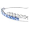 Matrix Bracelet Mixed Cuts, Blue, Rhodium Plated Matrix Bracelet Mixed Cuts, Blue, Rhodium Plated