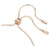 Matrix Bracelet Mixed Cuts, White, Rose Gold-Tone Plated Matrix Bracelet Mixed Cuts, White, Rose Gold-Tone Plated