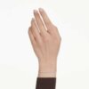 Matrix Bracelet Round Cut, White, Gold-Tone Plated