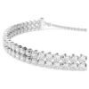 Matrix Bracelet Round Cut, White, Rhodium Plated Matrix Bracelet Round Cut, White, Rhodium Plated