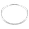 Matrix Necklace Baguette Cut, White, Rhodium Plated