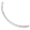 Matrix Necklace Baguette Cut, White, Rhodium Plated