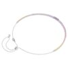 Matrix Necklace Gradient of Round Cuts, Multicolored, Rhodium Plated