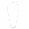 Matrix Necklace Gradient of Round Cuts, White, Rhodium Plated
