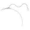 Matrix Necklace Gradient of Round Cuts, White, Rhodium Plated