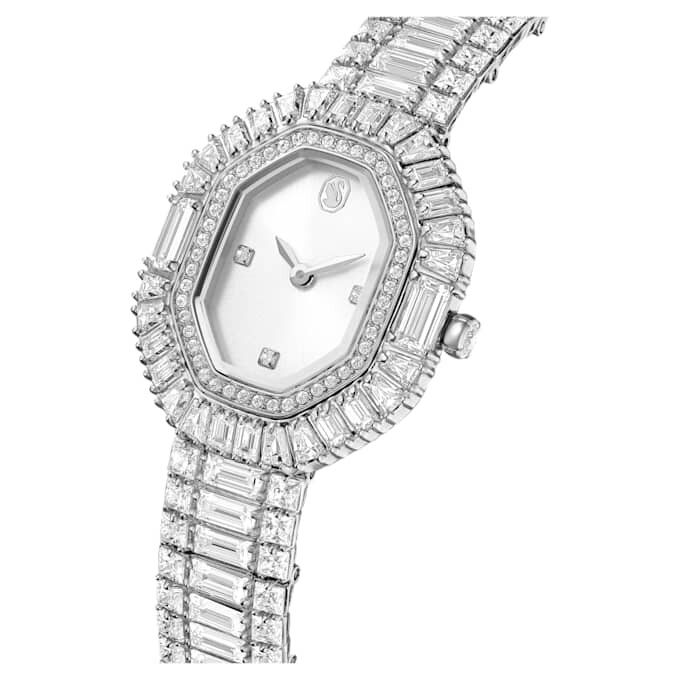Matrix Octagon Watch Baguette Cut, Metal Bracelet, Silver Tone, Stainless Steel Matrix Octagon Watch Baguette Cut, Metal Bracelet, Silver Tone, Stainless Steel