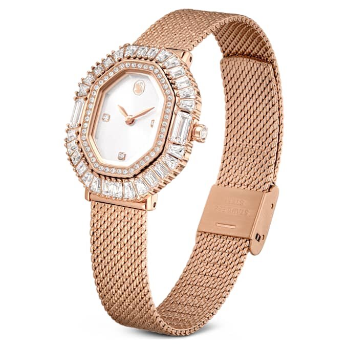Matrix Octagon Watch Metal Bracelet, Rose Gold Tone, Rose Gold-Tone Finish Matrix Octagon Watch Metal Bracelet, Rose Gold Tone, Rose Gold-Tone Finish