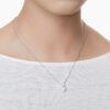 Matrix Pendant Crystal Pearl, Round Cut, White, Rhodium Plated Matrix Pendant Crystal Pearl, Round Cut, White, Rhodium Plated