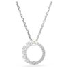 Matrix Pendant Crystal Pearl, Round Cut, White, Rhodium Plated Matrix Pendant Crystal Pearl, Round Cut, White, Rhodium Plated