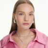 Constella Necklace Mixed Cuts, Blue, Rhodium Plated