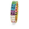 Matrix Ring Baguette Cut, Multicolored, Gold-Tone Plated