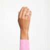 Matrix Ring Baguette Cut, Pink, Rose Gold-Tone Plated