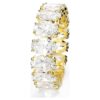Matrix Ring Oval Cut, White, Gold-Tone Plated